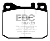 Plaquettes de frein avant EBC 76-79 Mercedes-Benz 230 Redstuff