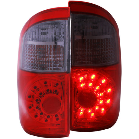 Feux arrière à LED ANZO 2004-2006 Toyota Tundra Rouge/Fumée