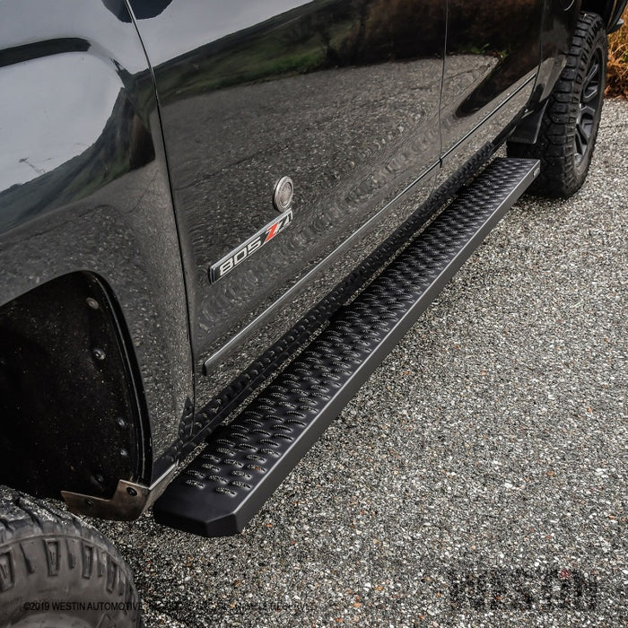 Westin Grate Steps Running Boards 86 in - Textured Black