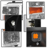 xTune Ford F250/350/450 Super Duty 08-10 OEM Headlights Chrome HD-JH-FS08-AM-C