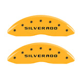 MGP 4 Caliper Covers Engraved Front & Rear Bowtie Black finish silver ch