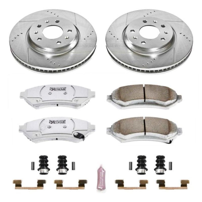 Power Stop 2004 Cadillac Seville Front Z26 Street Warrior Brake Kit