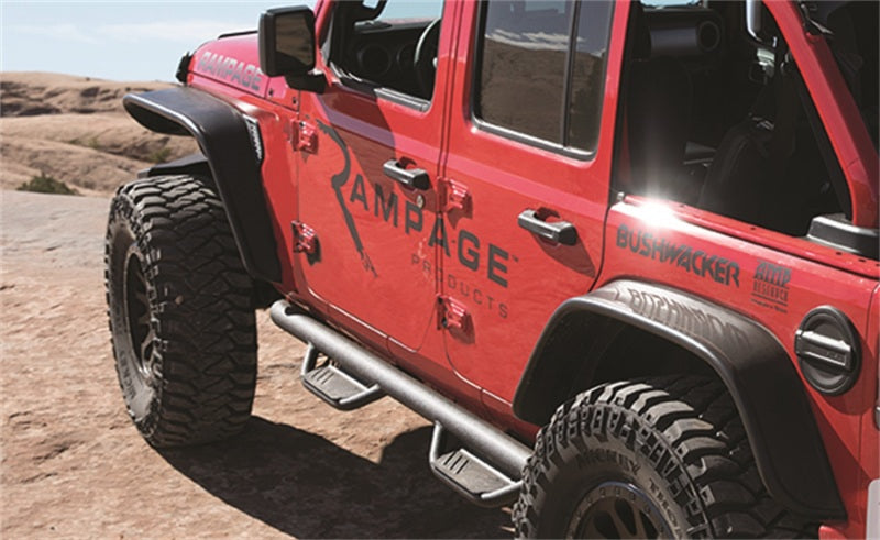 Rampage 2018-2019 Jeep Wrangler (JL) Sport 2 portes Rock Rail - Noir