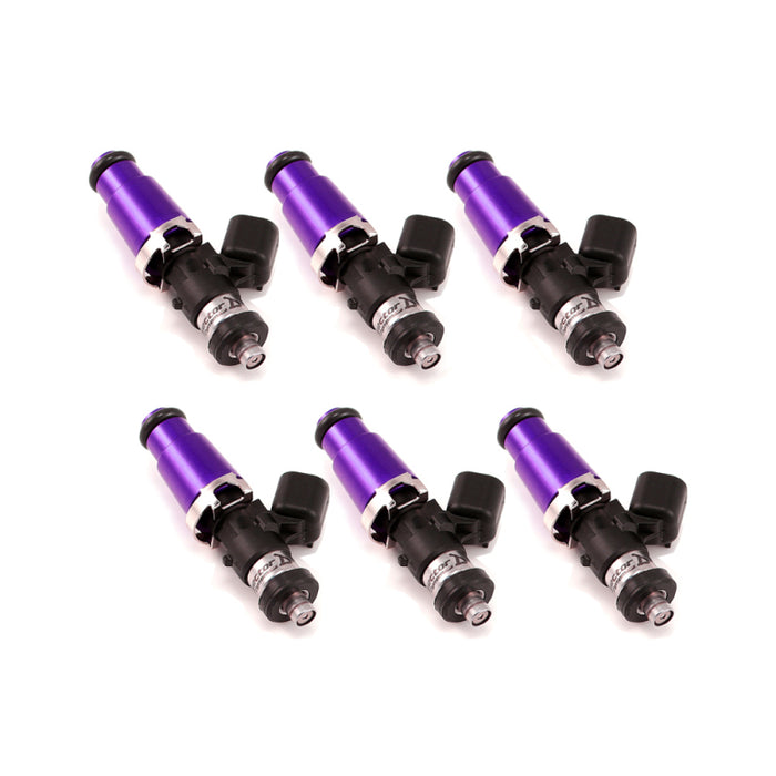 Injecteurs Dynamics 1340cc - Longueur 60 mm - Dessus violet 14 mm - Coussin inférieur Denso (lot de 6)