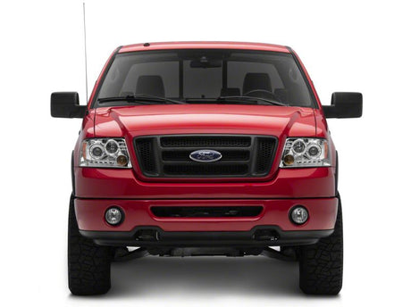 Phares de projecteur à double LED Raxiom 04-08 Ford F-150 - Boîtier chromé (lentille transparente)