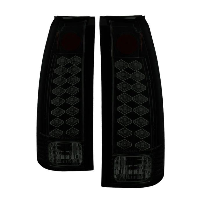 Feux arrière à DEL Spyder Chevy C/K Series 1500 88-98/GMC Sierra 88-98 Noir fumé ALT-YD-CCK88-LED-BSM