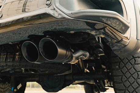 Corsa 22-23 Chevrolet Silverado 1500 Cat-Back Double sortie arrière avec deux embouts noirs de 4 pouces