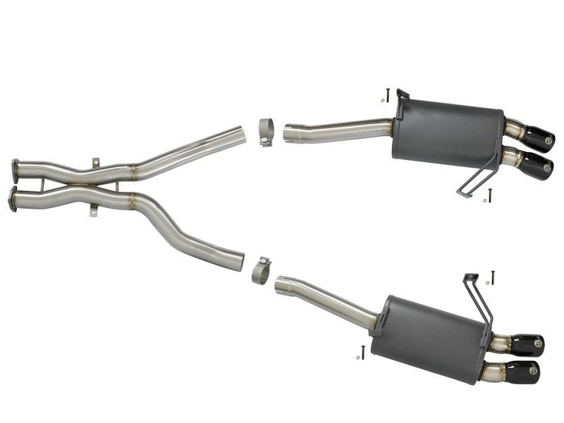 Échappement Cat-Back aFe MACH Force-Xp 2-1/2 po 304 SS avec embouts noirs 05-08 BMW Z4 M Coupé (E86) L6 3,2 L