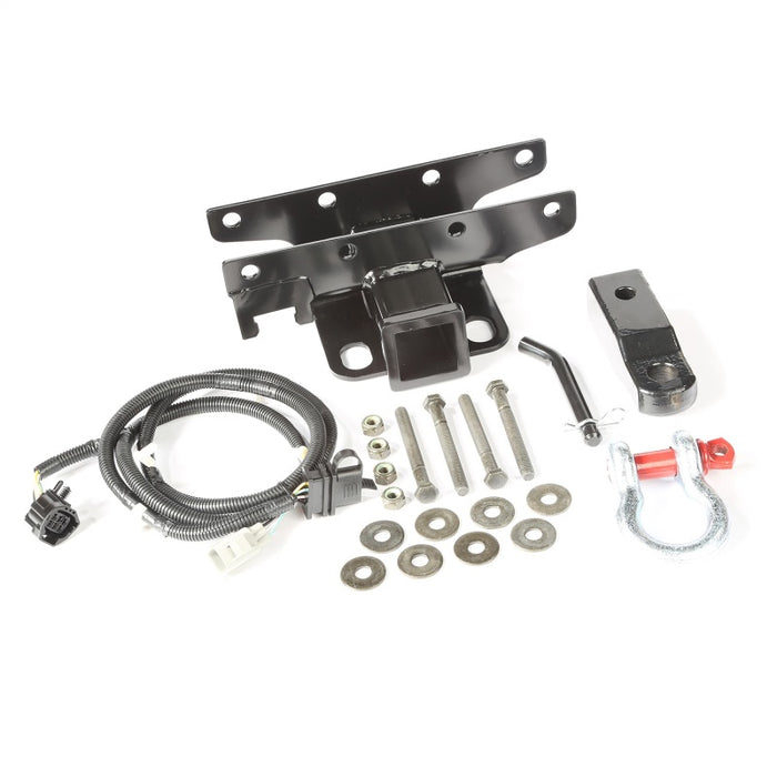 Kit d'attelage de récepteur Rugged Ridge avec manille en D pour Jeep Wrangler 07-18