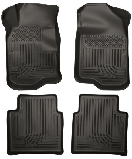 Revêtements de sol noirs Husky Liners 08-12 Chevy Malibu/07-09 Saturn Aura WeatherBeater Combo