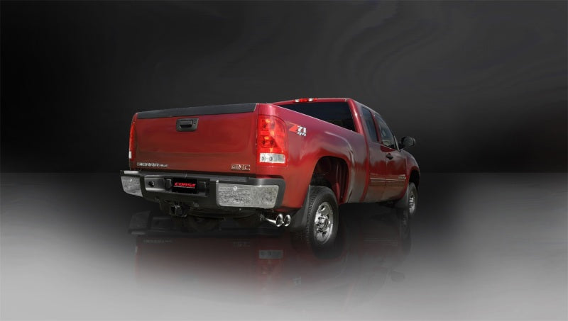 Corsa 11-12 Chevrolet Silverado Ext. Cab/Std. Bed 2500 6.0L V8 Échappement sport poli Cat-Back