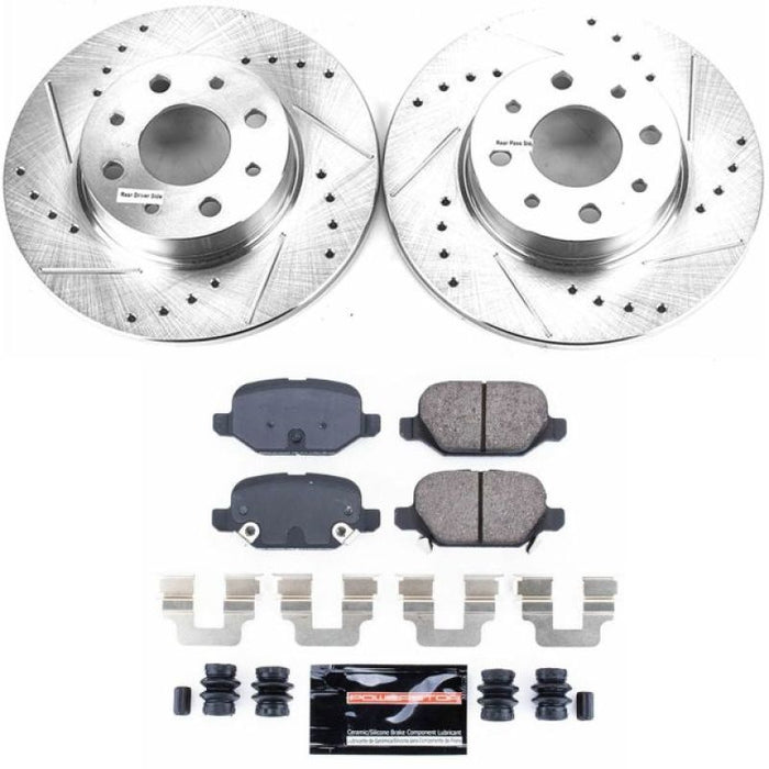 Power Stop 13-18 Fiat 500 Rear Z23 Evolution Sport Brake Kit