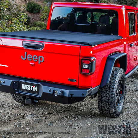 Garde-boue tubulaire Westin 2020 Jeep Gladiator - Arrière - Noir texturé