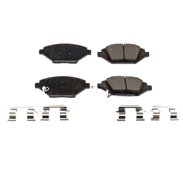 Plaquettes de frein avant en céramique Power Stop 16-19 Chevrolet Spark Z17 Evolution avec matériel