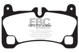 Plaquettes de frein arrière EBC 08 Porsche Cayenne 4.8 Turbo Bluestuff