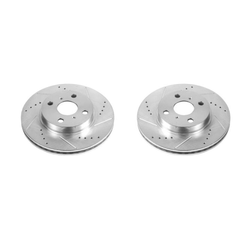 Disques de frein avant Power Stop 2013 Scion iQ Evolution percés et fendus - Paire