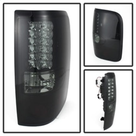 Feux arrière à LED Spyder Ford F150 côté 04-08 (ne convient pas aux modèles Heritage et SVT) Blk Smke ALT-YD-FF15004-LED-BSM