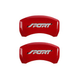 MGP 4 Caliper Covers Engraved Front & Rear No bolts/Sport Yellow finish black ch