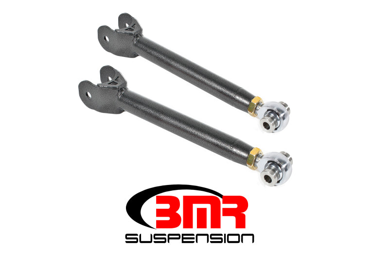 Bras de suspension supérieurs BMR 16-17 Camaro 6e génération, embouts de tige à réglage simple - Noir martelé