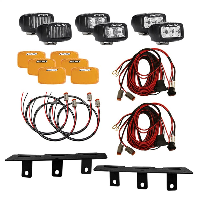 Kit de feux antibrouillard triple SR-M pour pare-chocs Ford Mod 2021+ de Rigid Industries