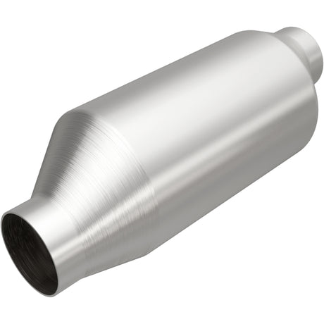 Convertisseur catalytique universel Magnaflow 2 po entrée/sortie 4 po corps rond 11,875 po L légal en Californie