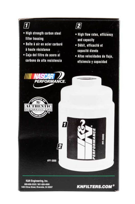 Filtre à carburant en cellulose K&amp;N 3,5 po de diamètre extérieur x 6,281 po de longueur