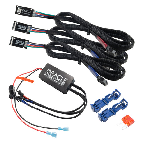Kit d'éclairage d'ambiance intérieur à LED en fibre optique pour tableau de bord Oracle 19-22 Ram - (3 pièces) - VOIR LA GARANTIE