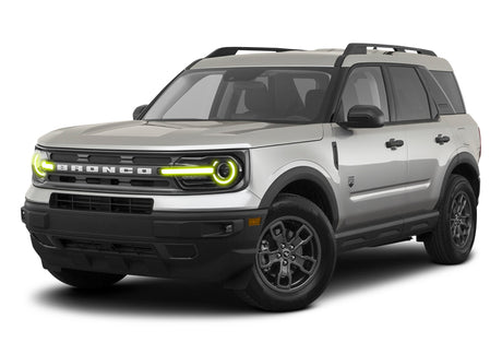 Phares DRL + Halo Oracle 2021 Ford Bronco Sport RGB+W - ColorSHIFT avec commande BC1 VOIR LA GARANTIE