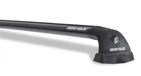 Barres de toit Rhino-Rack 07-22 pour Jeep Wrangler JK/JL 2 portes à toit rigide Vortex SG 2 barres - Noir