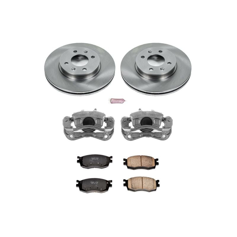 Kit de freins avant Power Stop Autospecialty avec étriers pour Hyundai Accent 06-11