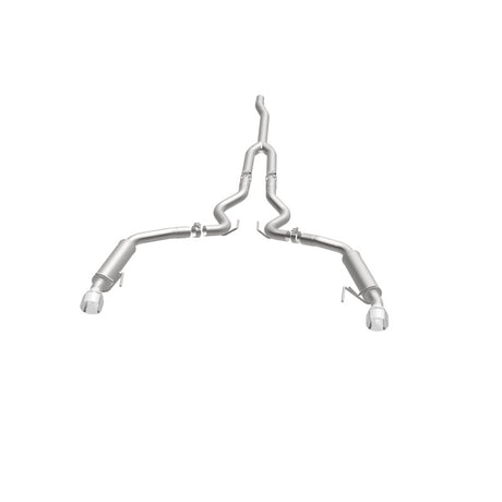 Cat-Back MagnaFlow 15-16 Ford Mustang 2,3 L L4 Competition SS 3 pouces arrière double divisé 4,5 pouces embouts noirs