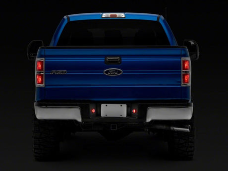Raxiom 10-14 Ford F-150 Axial Series LED License Plate Lamps- Red and White