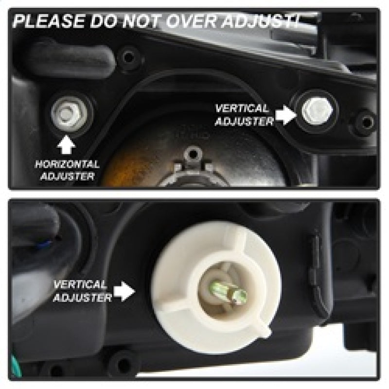 Phares de projecteur Spyder Lexus IS 250/350 2006-2010 DRL Fumée noire PRO-YD-LIS06-DRL-BSM