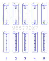King Engine Bearings Nissan VK45DD/E/ VK50VE/ Vk56DE/VD (Size 0.25) Main Bearing Set