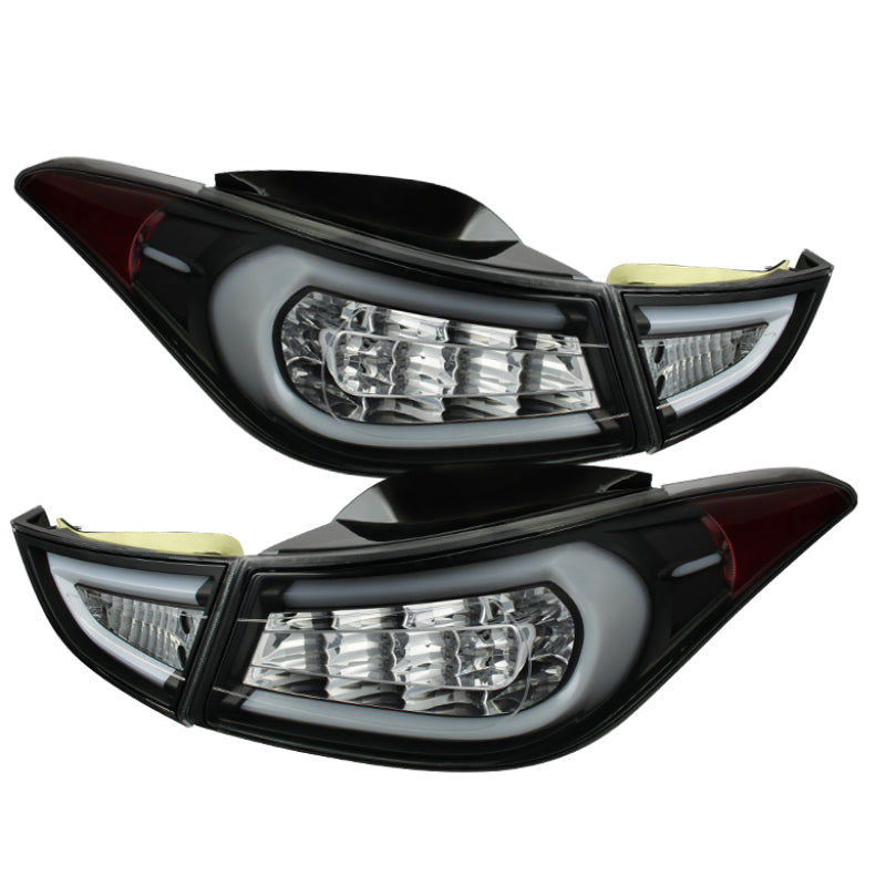 Spyder Hyundai Elantra 11-13 Light Bar LED Tail Lights Black ALT-YD-HYELAN11-LED-BK