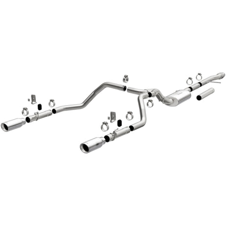 Échappement double sortie MagnaFlow 2019 Chevy Silverado 1500 V8 5,3 L/V6 4,3 Street Series avec embouts polis