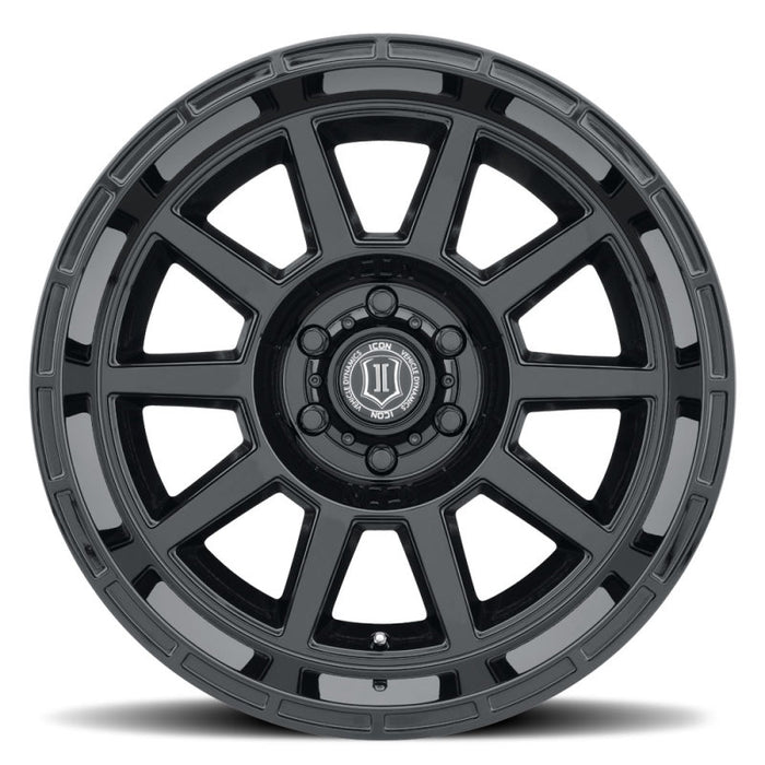 Roue ICON Recoil 20x10 5x5 -24mm Offset 4.5in BS Noir brillant