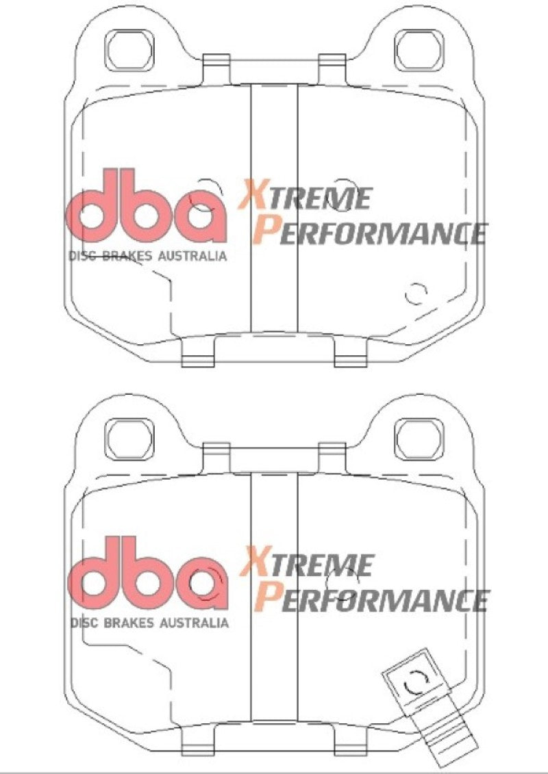 DBA 03-06 EVO / 04-09 STi / 03-07 350Z Track Edition/G35 avec plaquettes de frein arrière Brembo XP650