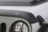 Capot de protection à profil bas Aeroskin AVS 2018+ pour Jeep Wrangler (JL) 2 portes/4 portes - Noir mat