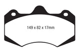 Étrier de frein EBC AP Racing CP7040 (plaquette de frein AP Racing CP7040D54) Plaquettes de frein Bluestuff
