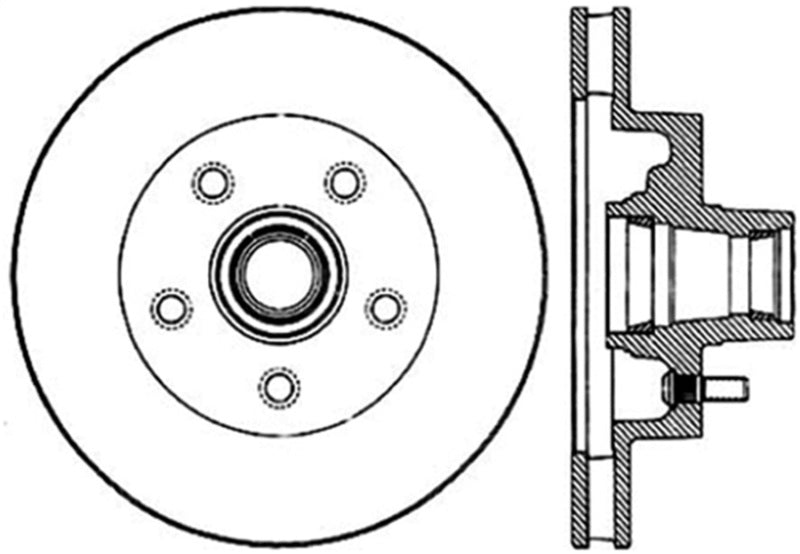 Disque de frein sport fendu et percé StopTech