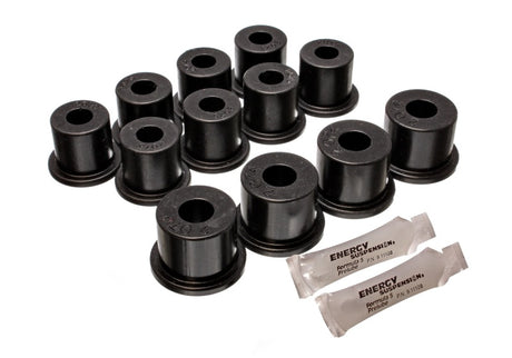 Ensemble de bagues de ressort à lames arrière noires Energy Suspension 80-86 Nissan 720 et Hardbody Pickup 2WD