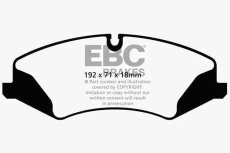 Plaquettes de frein avant extra-robustes EBC 14+ Land Rover LR4 3.0 Supercharged