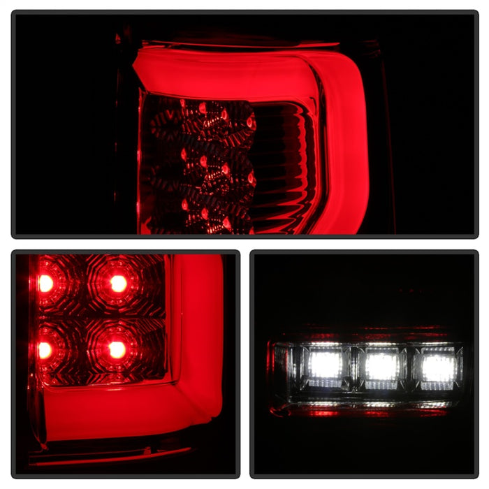 Feu arrière Spyder Ford F150 04-08 Styleside V2 - LED - Rouge transparent ALT-YD-FF15004V2-LBLED-RC