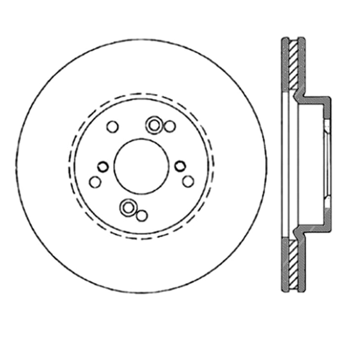 StopTech Nissan 370Z / 01-03 Acura CL / 06 EL / 04-09 TSX / 03-07 Honda Accord Coupé M/T / 05-08 Se