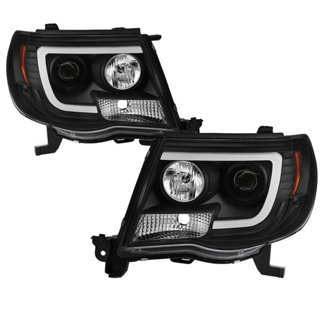 Phares de projecteur Spyder Toyota Tacoma 05-11 - Barre lumineuse DRL - Noir PRO-YD-TT05V2-LB-BK