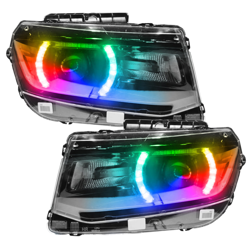 Oracle 14-15 Chevy Camaro RS Headlight DRL Upgrade Kit - ColorSHIFT w/ Simple Cntrl
