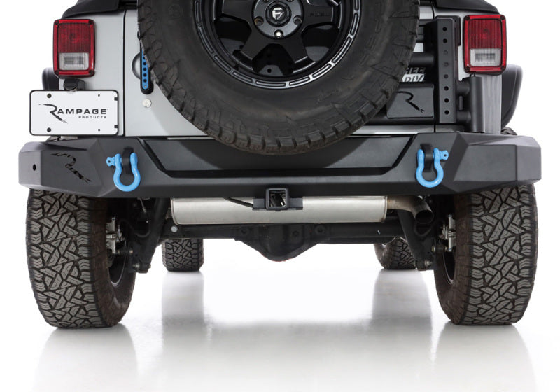 Rampage 07-18 Jeep Wrangler JK (Incl. Unlimited) Trailguard Rear Bumper - Black