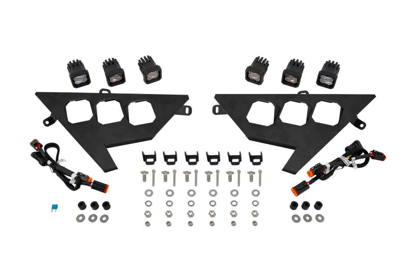 Kit de phares avant Polaris RZR C1 Sport 20-Present de Diode Dynamics - Blanc ABL (paire)