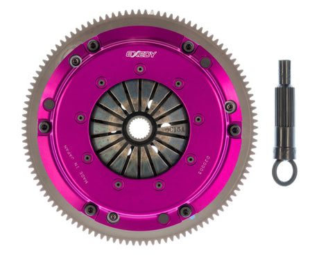 Embrayage à disque central rigide Exedy 2004-2006 Scion Xa L4 Hyper Single Carbon-R avec couvercle à poussoir